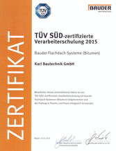 T&Uuml;V Zertifizierung